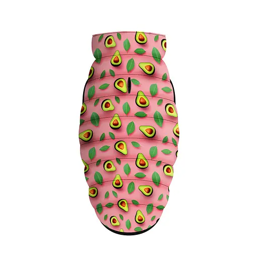 Курточка для собак Waudog Clothes рисунок Авокадо на розовом XS22 В 33-36 см С 19-22 см - фото 4