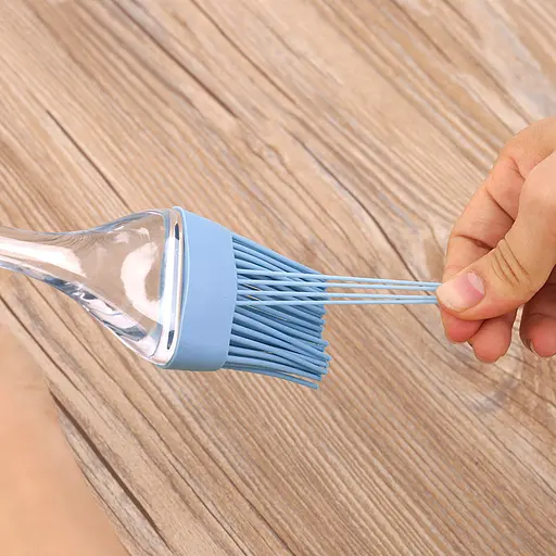 Кисточка кондитерская силиконовая для выпечки маленькая 17 см, Kitchen Master Красный 84195 - фото 6