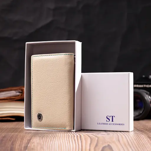 Жіночий шкіряний гаманець ST Leather 12.2х8х2 см acs0028373 - фото 8