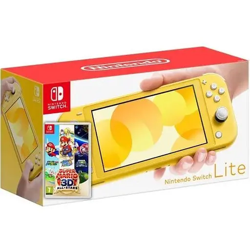 Nintendo Switch Lite Yellow + Гра Super Mario 3D All-Stars
