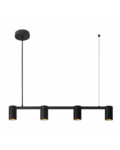 Подвесной светильник, люстра Goldlux 326171 Maribel GU10 4x10W IP20 Черный - фото 1