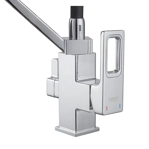 Смеситель для кухни на две воды Koer KB-72009-01 KR5006 Хром - фото 7