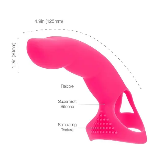 Насадка на палець Simple&True Extra Touch Finger Dong Pink - фото 2