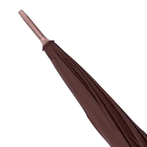Зонт-трость Yiwu HP-23-16BR полуавтомат складной 120 см коричневый - фото 3