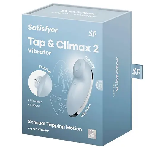 Вібратор для клітора Satisfyer Tap Climax 2 блакитний - фото 6
