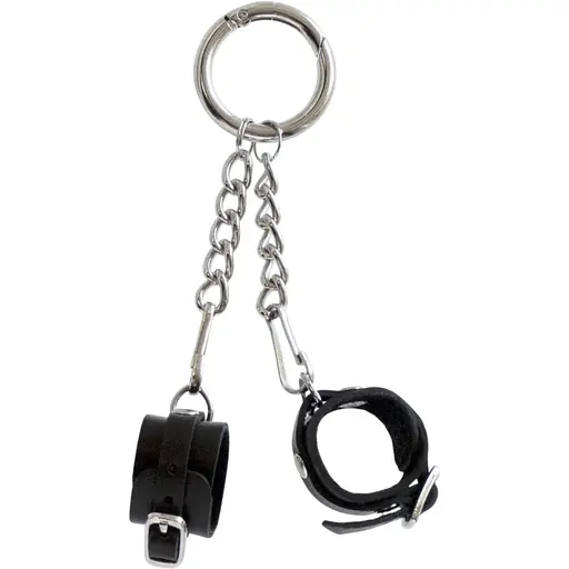 Брелок Feral Feelings Наручники з пряжкою Чорний