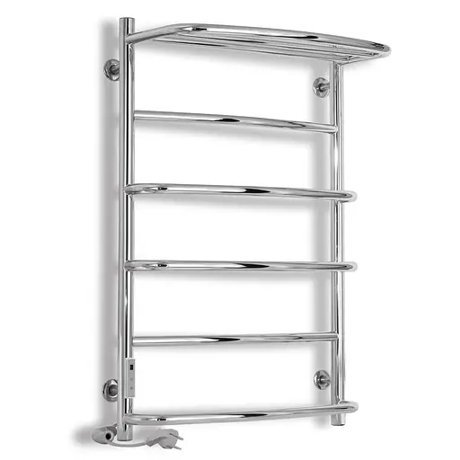 Електрична рушникосушарка Laris Єврофлеш П6 500x800 з полицею Е ліва S 73207610, Хром, Ліве, Електронний - фото 1