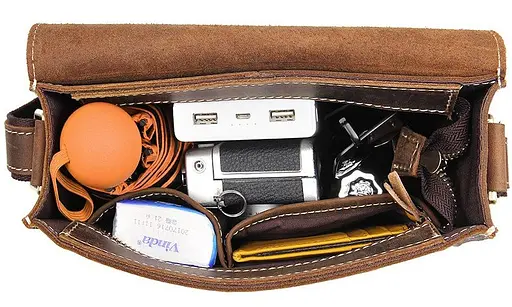 Чоловіча шкіряна сумка Vintage 22,5х17х6 см sum0012918 - фото 8