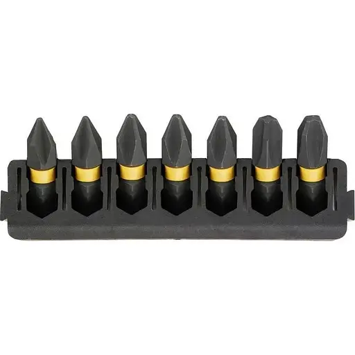 Касета з бітами DeWalt FlexTorq L=25 мм Рh1 - 2 шт., Рh2 - 3 шт., Рh3 - 2 шт. (DT70808)