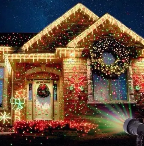 Лазерний проектор Star Shower Lazer light (для вулиці і вдома) Зірки - фото 8