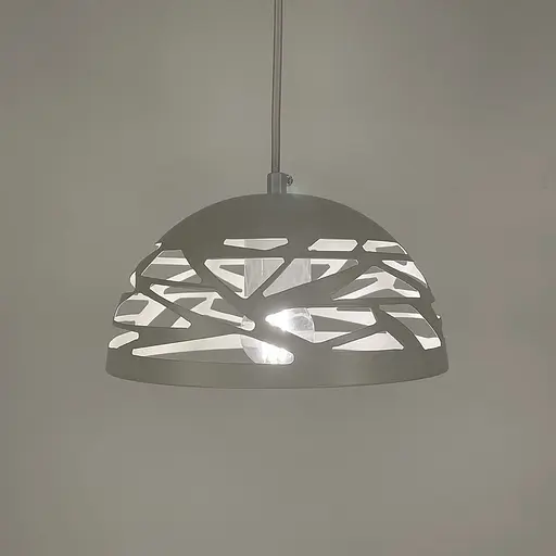 Світильник Лофт із білим різьбленим плафоном Ø 20 см | Арт. MJ 193-200 WT | Line F - фото 2