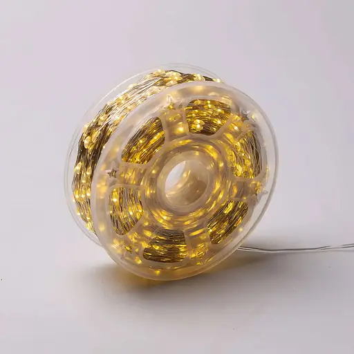 Гірлянда Роса Garlando Pro нитка Garlando Pro 2000 LED довжина 200 м на батарейках, жовтий (2000L200MWY) - фото 9