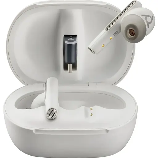 Навушники TWS Poly Voyager Free 60+ Earbuds + BT700C + TSCHC White - фото 4