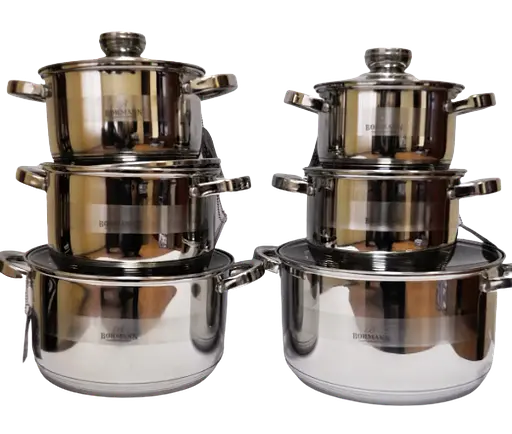 Набір каструль з кришками Bohmann BH 1275 N, 12 предметів - фото 3