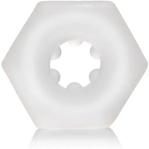 Ерекційне кільце CalExotics Sexagon Enhancer 4 см (прозорий)