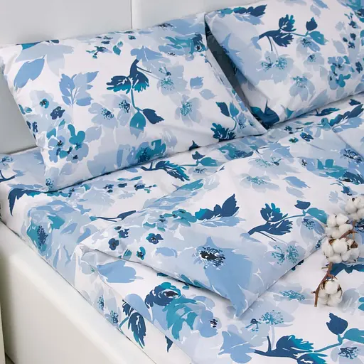 Комплект постельного белья Руно двойной "Blue flowers" бязь 655.114_Blue flowers - фото 2
