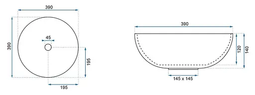 Умивальник Rea Elita накладний REA-U6658, Білий - фото 5