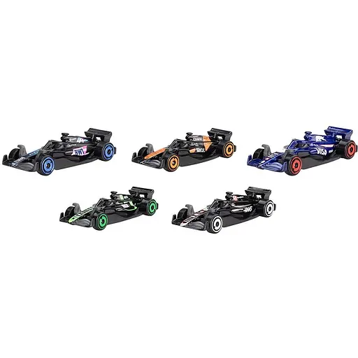 Набір з 5 базових болідів Hot Wheels F1 2024 (JGF58)