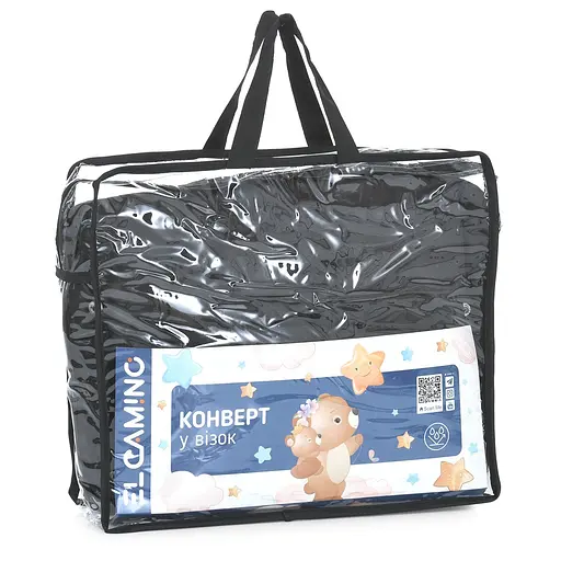 Дитячий конверт у коляску El Camino ME 1131 Footmuff Plus Reflective Black захист від вітру, вологи та холоду - фото 6