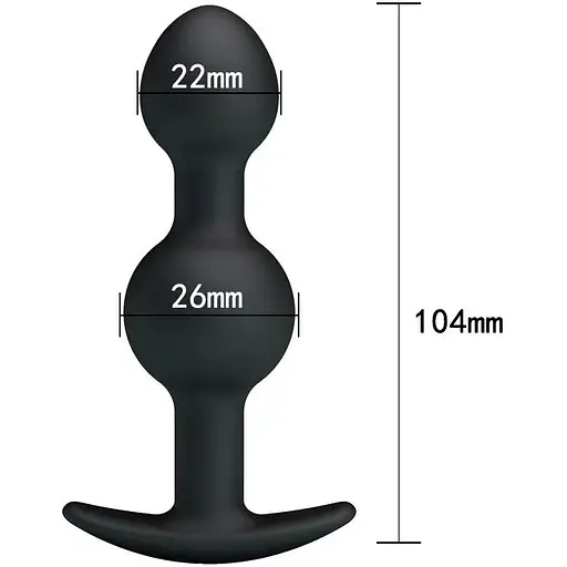 Анальний стимулятор Pretty Love BI-040034, Чорний - фото 5