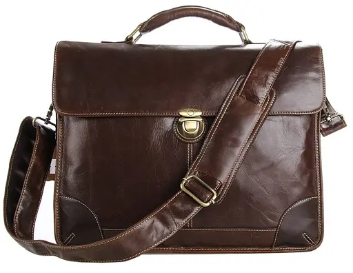 Сумка кожаная мужская Vintage 38х31х9 см sum0012454 - фото 2