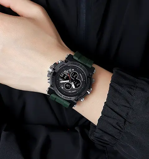 Годинник чоловічий наручний спортивний Skmei 2065 (Зелений) - фото 5