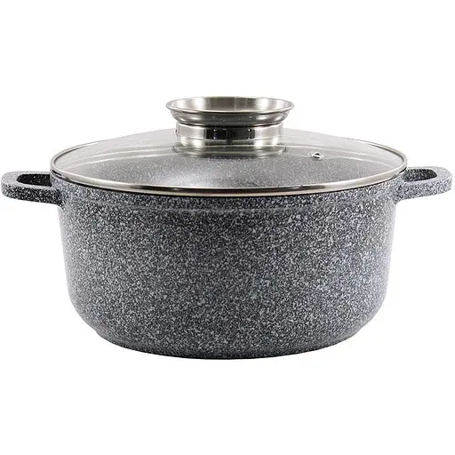 Кастрюля алюминиевая Zauberg с мраморным покрытием и крышкой 5.5 л (0326 SN)