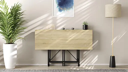 Стіл-книга трансформер Спайдер Ferrum-decor 750x1150x880 Чорний метал ДСП Дуб Сонома 16 мм (FRD-105091) - фото 11