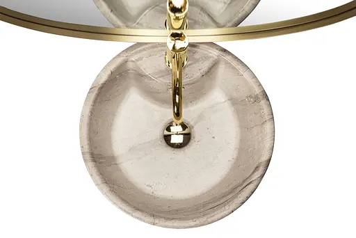 Умивальник Rea Blanka natural mat T marmur підлоговий REA-U4664 - фото 4