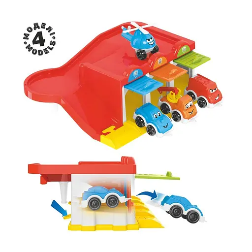 Игровой набор "Полицейский паркинг" 0006TXK 99 деталей 4 модели - фото 3