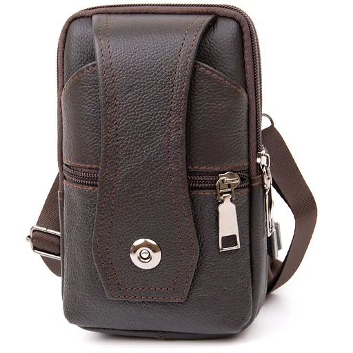 Кожаная сумка мужская Vintage 11х17,5х3,5 см sum0013967 - фото 1