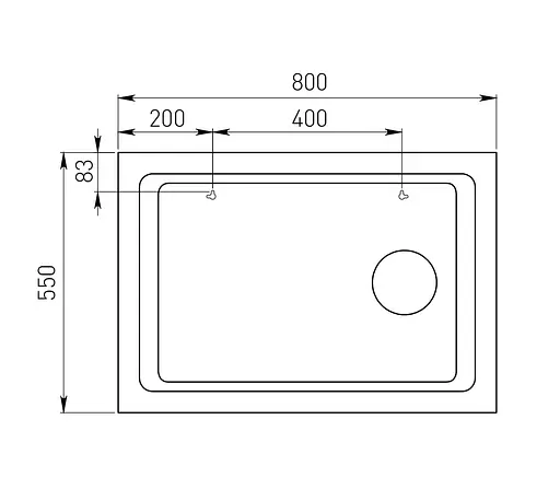 Дзеркало для ванної кімнати Volle 80x55 16-55-558 - фото 2