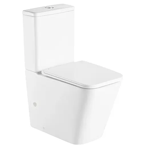 Унитаз-компакт Mixxus Premium Quadro-0401-T1 610x365x825 мм, система смыва Tornado 1.0 MP6588, Белый - фото 1