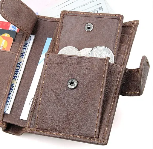 Чоловічий шкіряний гаманець Vintage 10х13 см acs0014991 - фото 9