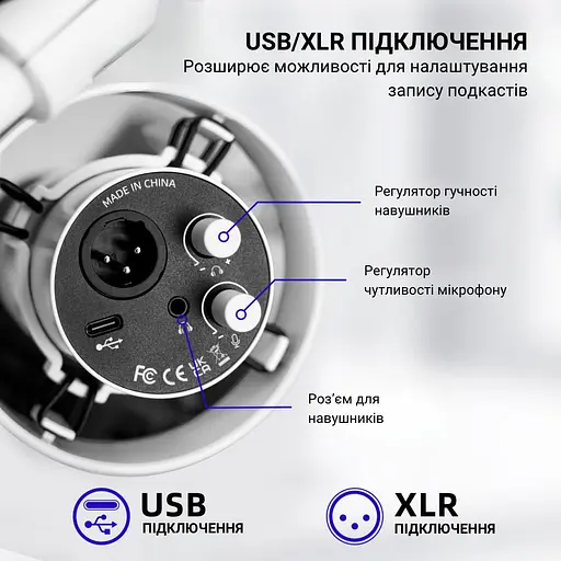 Микрофон Fifine T688W White [126023] - фото 6