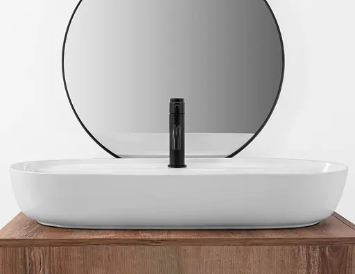 Умивальник Rea Aura 81 накладний білий REA-U2541, Білий - фото 3