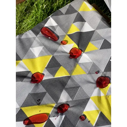 Водоотталкивающая подушка для стула с 3D принтом Графика 40х40 см серая 6 шт. - фото 6