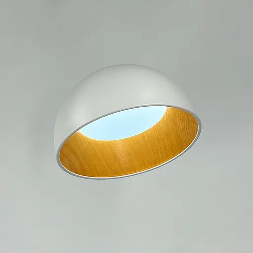 Стильний та сучасний світильник у білому корпусі Ø 35х23 см | Арт. SG015-350 WT | Line F - фото 2