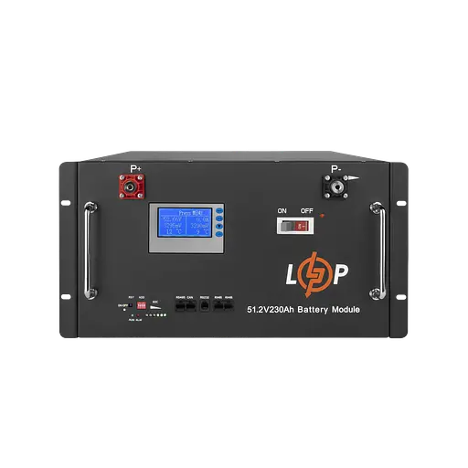 Акумулятор LP LiFePO4 48V (51,2V) - 230 Ah (11776Wh) (Smart BMS 200A) с LCD RM - фото 2