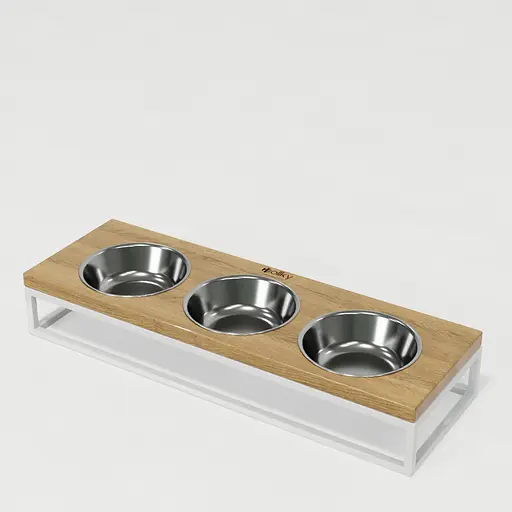 Hollky Base Bar — три миски на підставці (3 × 0,45 л) - фото 4