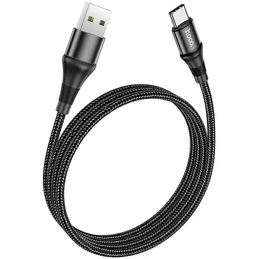 Кабель для быстрой зарядки HOCO X50 Excellent USB - Type-C 3 ампера 1 метр черный