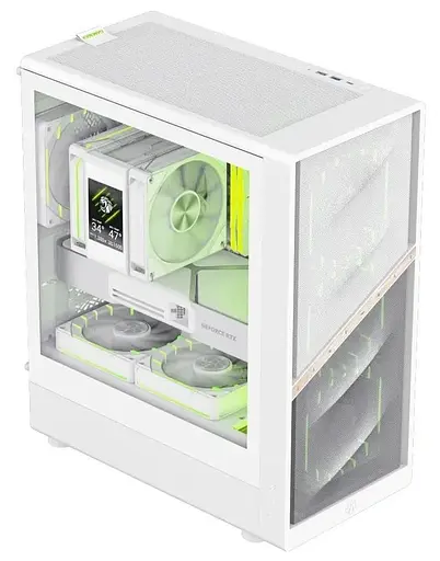 Корпус GAMEMAX Aeris 330 M Tempered Glass без БЖ White - фото 4