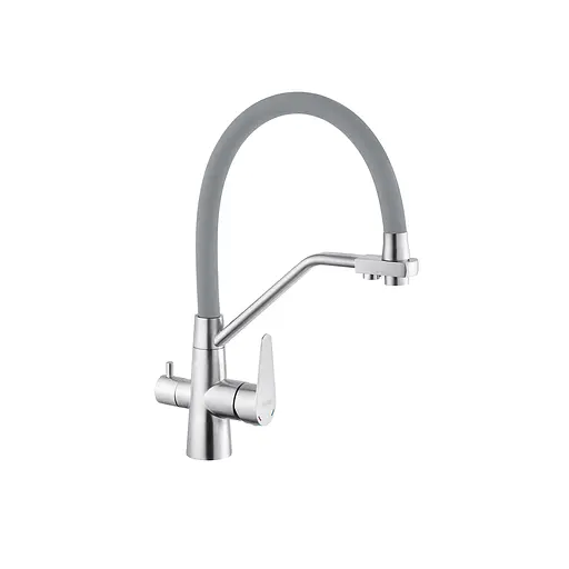 Змішувач для кухні з підключенням до фільтру Kroner KRP Edelstahl Klassisch - ESG03817GRA CV027937 Нержавіюча сталь - фото 1