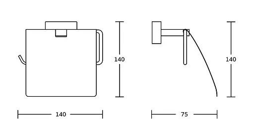 Держатель туалетной бумаги с крышкой VBI Mercury gold VBI-040213GL Золотой - фото 2