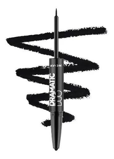 Олівець та підводка для очей Avon 2-в-1 Чорний 1.8 мл - фото 2
