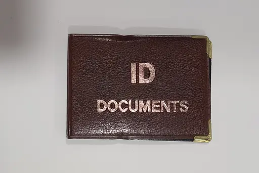 Обложка кожзам на документ ID с вкладышем 129-Па Светло-коричневый - фото 1