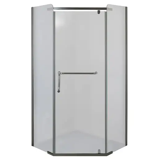 Душова кабіна з низьким піддоном Mixxus Lines SCT01-90x90x198-TR прозоре скло 6 мм graphite MI6914, Універсальна, прозорий, графіт - фото 1