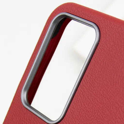 Кожаный чехол Epik Leather Case Metal Buttons для Samsung Galaxy S24 / S25 Red - фото 5