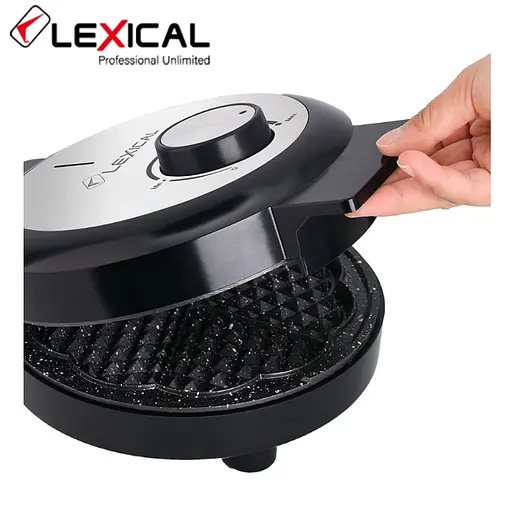 Электрическая вафельница Lexical LWM-2404 с терморегулятором и антипригарным покрытием 1000Вт - фото 5