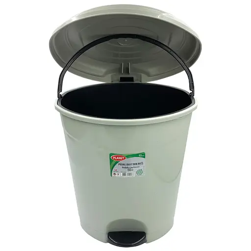 Ведро Planet с овальной педалью 50 л серое (00-00010595) - фото 2